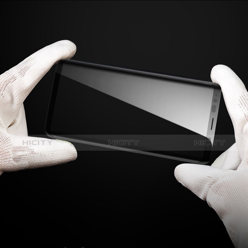 Schutzfolie Full Coverage Displayschutzfolie Panzerfolie Skins zum Aufkleben Gehärtetes Glas Glasfolie F04 für Samsung Galaxy S9 Schwarz