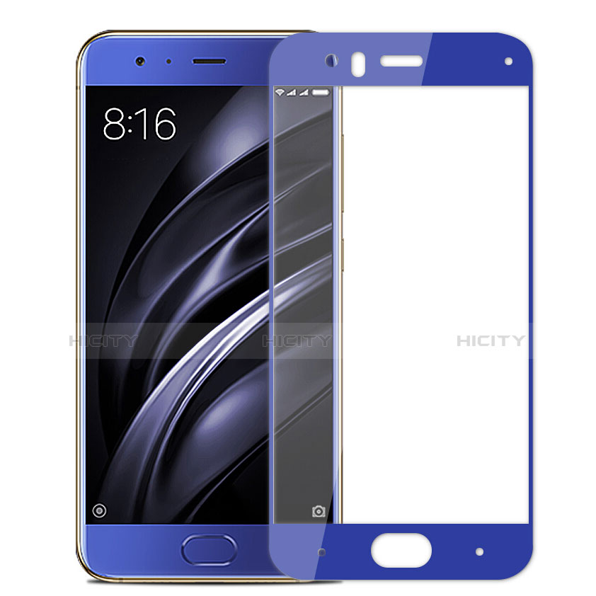 Schutzfolie Full Coverage Displayschutzfolie Panzerfolie Skins zum Aufkleben Gehärtetes Glas Glasfolie F04 für Xiaomi Mi 6 Blau