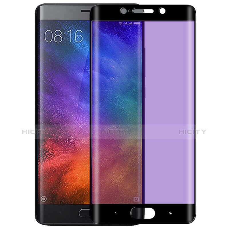 Schutzfolie Full Coverage Displayschutzfolie Panzerfolie Skins zum Aufkleben Gehärtetes Glas Glasfolie F04 für Xiaomi Mi Note 2 Special Edition Schwarz