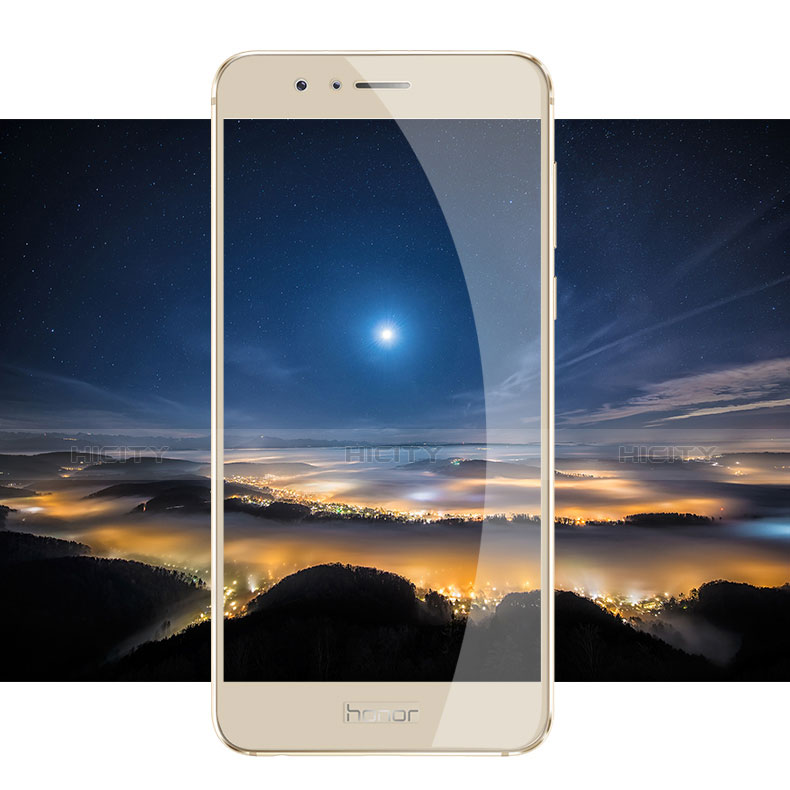 Schutzfolie Full Coverage Displayschutzfolie Panzerfolie Skins zum Aufkleben Gehärtetes Glas Glasfolie F05 für Huawei Honor 8 Gold