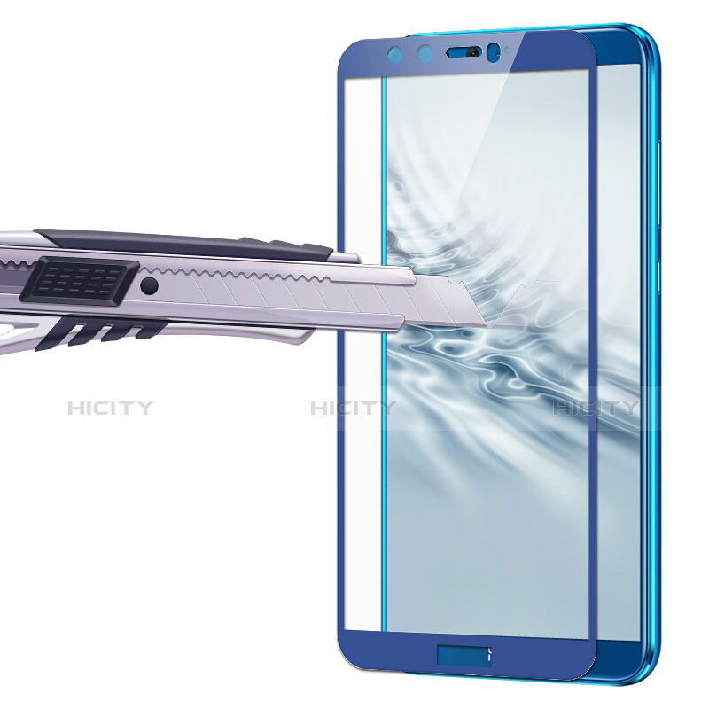 Schutzfolie Full Coverage Displayschutzfolie Panzerfolie Skins zum Aufkleben Gehärtetes Glas Glasfolie F05 für Huawei Honor 9 Lite Blau