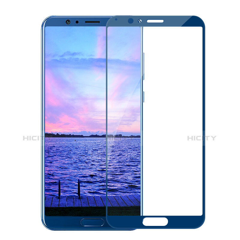 Schutzfolie Full Coverage Displayschutzfolie Panzerfolie Skins zum Aufkleben Gehärtetes Glas Glasfolie F05 für Huawei Honor V10 Blau Plus