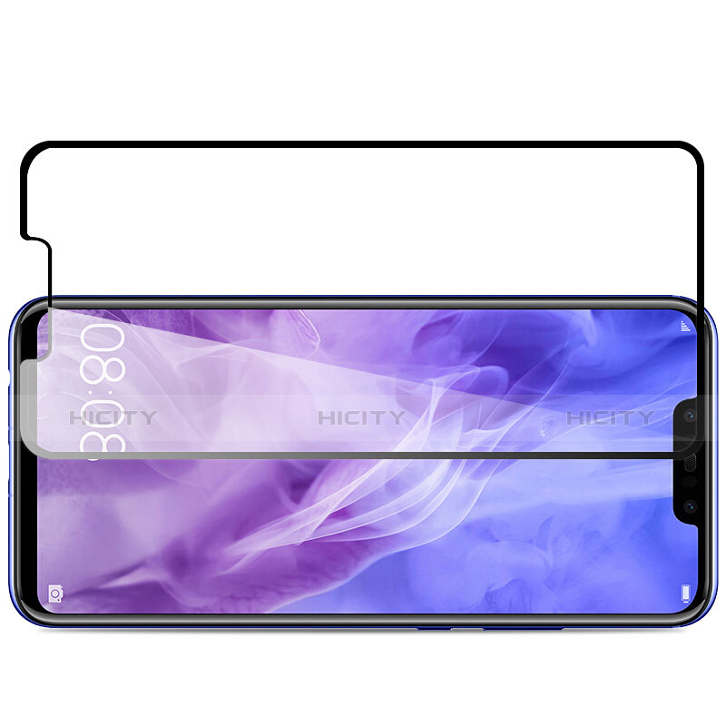 Schutzfolie Full Coverage Displayschutzfolie Panzerfolie Skins zum Aufkleben Gehärtetes Glas Glasfolie F05 für Huawei Nova 3 Schwarz