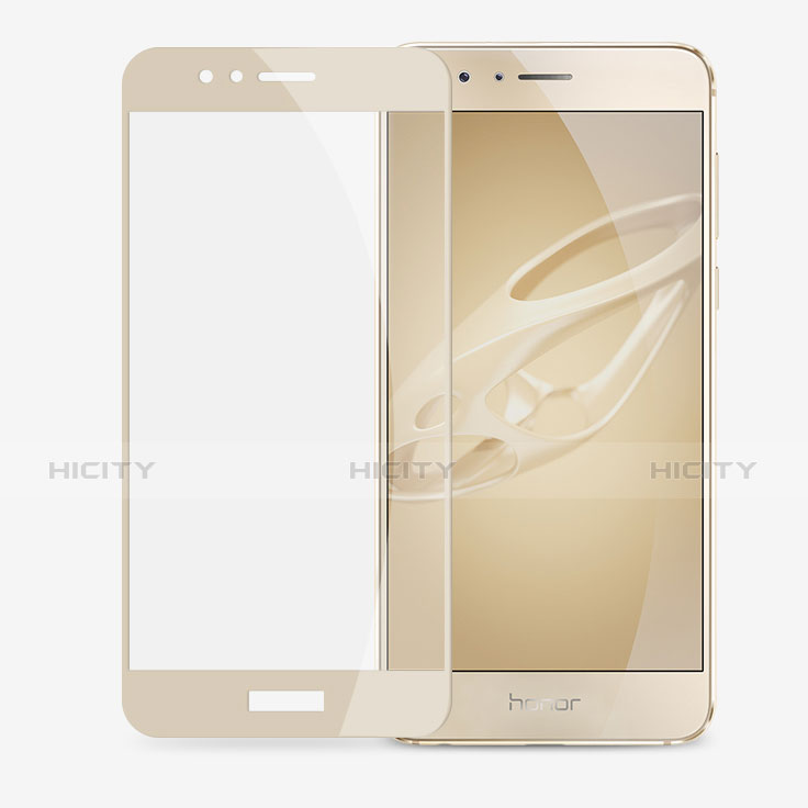 Schutzfolie Full Coverage Displayschutzfolie Panzerfolie Skins zum Aufkleben Gehärtetes Glas Glasfolie F06 für Huawei Honor 8 Gold