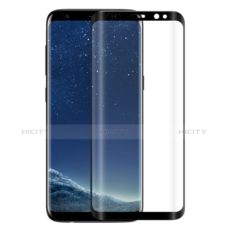 Schutzfolie Full Coverage Displayschutzfolie Panzerfolie Skins zum Aufkleben Gehärtetes Glas Glasfolie F06 für Samsung Galaxy S9 Schwarz Plus