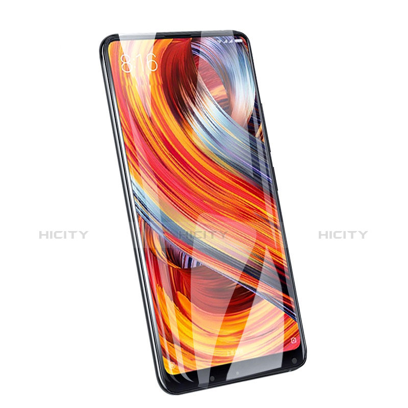 Schutzfolie Full Coverage Displayschutzfolie Panzerfolie Skins zum Aufkleben Gehärtetes Glas Glasfolie F06 für Xiaomi Mi Mix 2 Schwarz