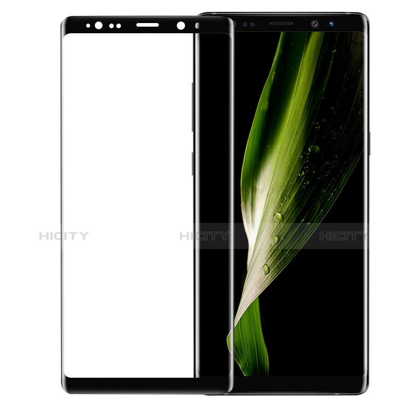 Schutzfolie Full Coverage Displayschutzfolie Panzerfolie Skins zum Aufkleben Gehärtetes Glas Glasfolie F07 für Samsung Galaxy Note 8 Duos N950F Schwarz