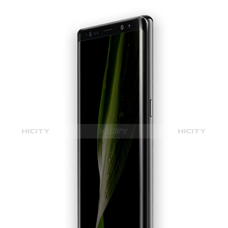 Schutzfolie Full Coverage Displayschutzfolie Panzerfolie Skins zum Aufkleben Gehärtetes Glas Glasfolie F07 für Samsung Galaxy Note 8 Duos N950F Schwarz