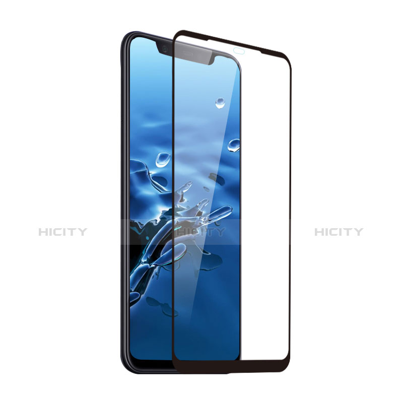 Schutzfolie Full Coverage Displayschutzfolie Panzerfolie Skins zum Aufkleben Gehärtetes Glas Glasfolie F07 für Xiaomi Mi 8 Schwarz Plus