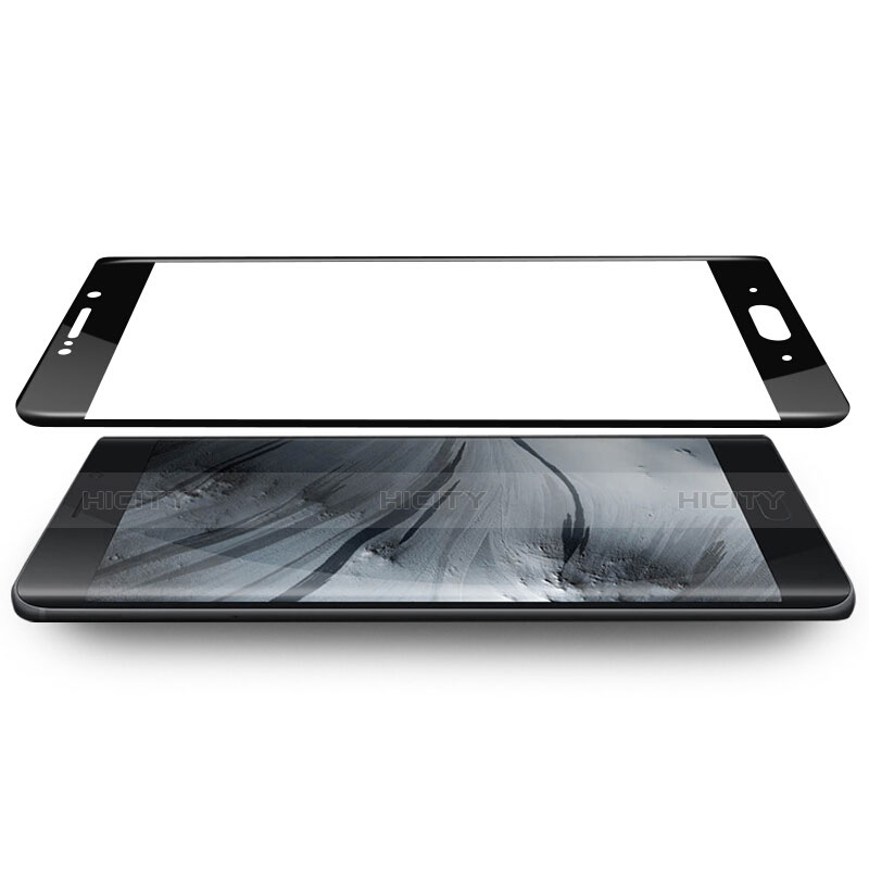 Schutzfolie Full Coverage Displayschutzfolie Panzerfolie Skins zum Aufkleben Gehärtetes Glas Glasfolie F07 für Xiaomi Mi Note 2 Special Edition Schwarz