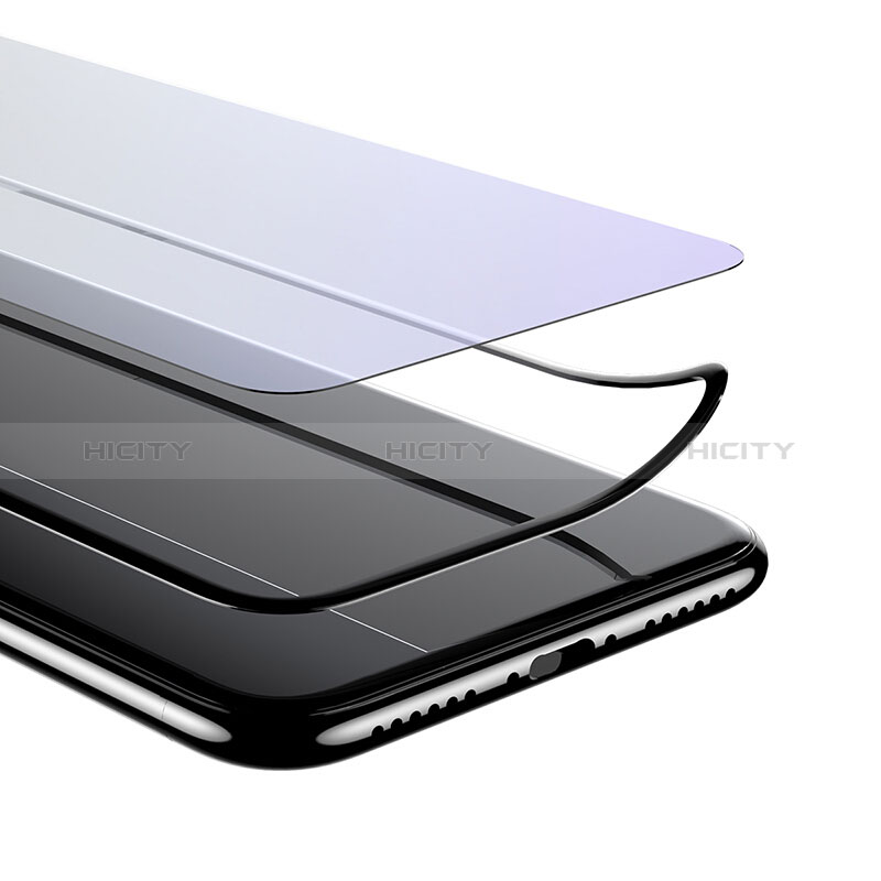 Schutzfolie Full Coverage Displayschutzfolie Panzerfolie Skins zum Aufkleben Gehärtetes Glas Glasfolie F08 für Apple iPhone X Schwarz