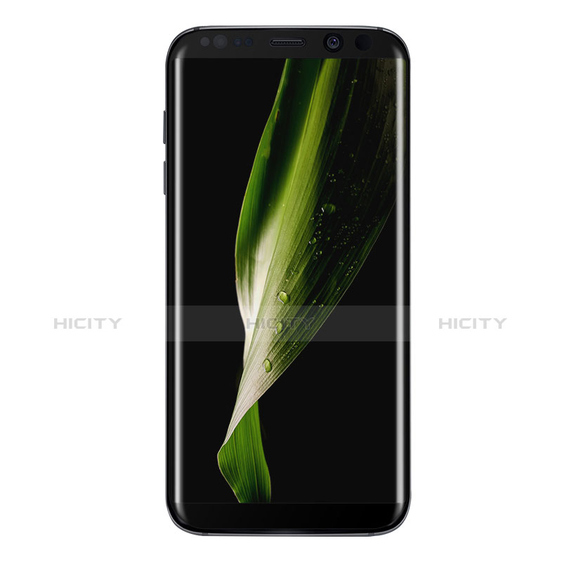 Schutzfolie Full Coverage Displayschutzfolie Panzerfolie Skins zum Aufkleben Gehärtetes Glas Glasfolie F08 für Samsung Galaxy S8 Schwarz