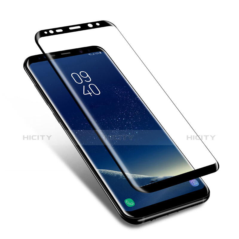 Schutzfolie Full Coverage Displayschutzfolie Panzerfolie Skins zum Aufkleben Gehärtetes Glas Glasfolie F10 für Samsung Galaxy S8 Plus Schwarz Plus