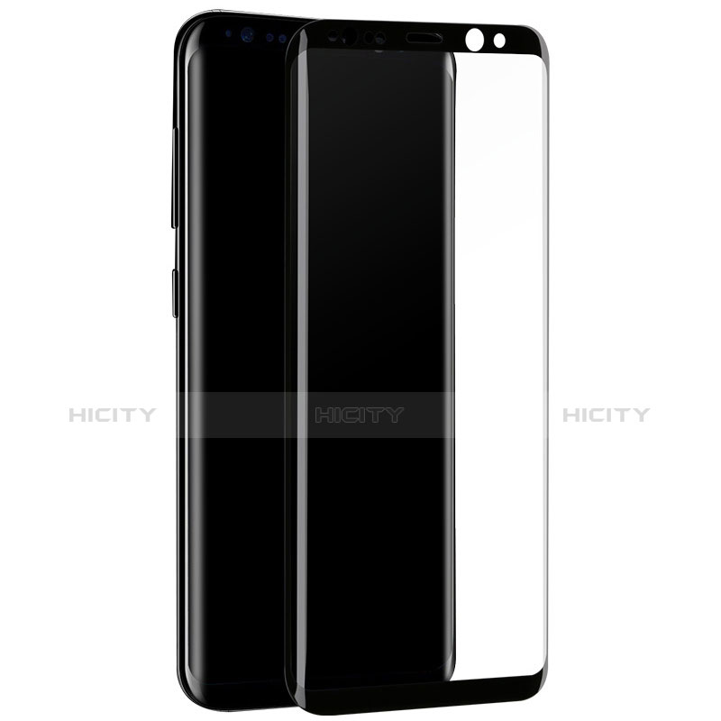 Schutzfolie Full Coverage Displayschutzfolie Panzerfolie Skins zum Aufkleben Gehärtetes Glas Glasfolie F10 für Samsung Galaxy S8 Plus Schwarz groß