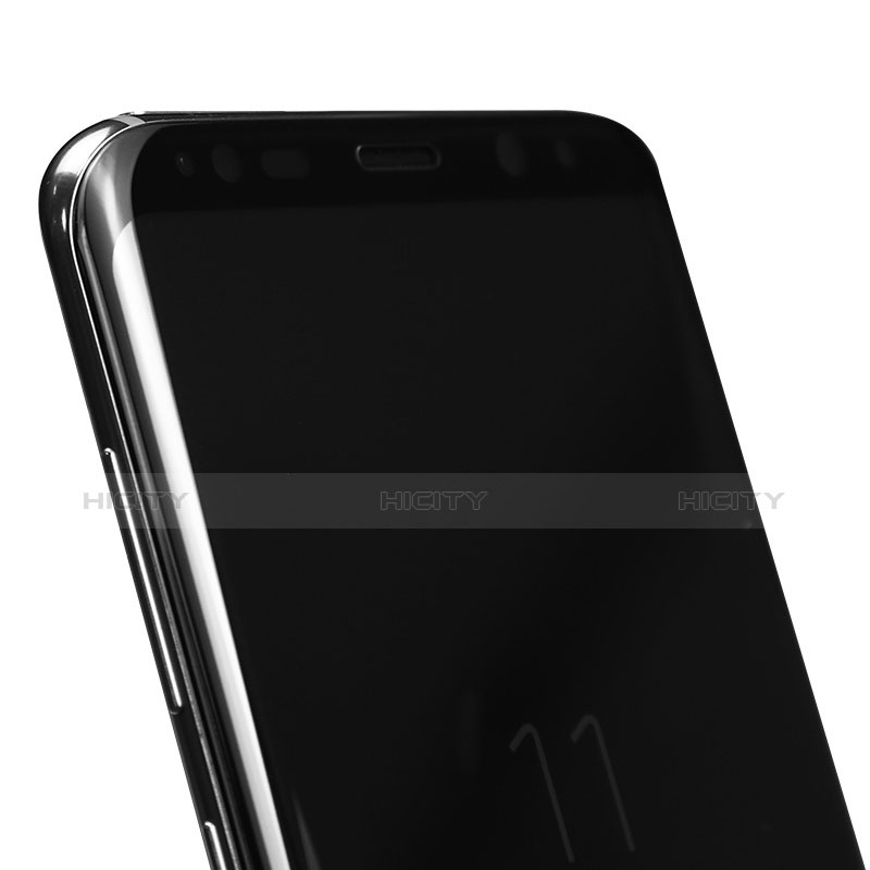 Schutzfolie Full Coverage Displayschutzfolie Panzerfolie Skins zum Aufkleben Gehärtetes Glas Glasfolie F10 für Samsung Galaxy S8 Plus Schwarz groß