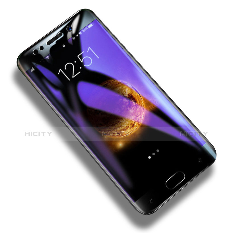 Schutzfolie Full Coverage Displayschutzfolie Panzerfolie Skins zum Aufkleben Gehärtetes Glas Glasfolie F10 für Xiaomi Mi Note 2 Schwarz