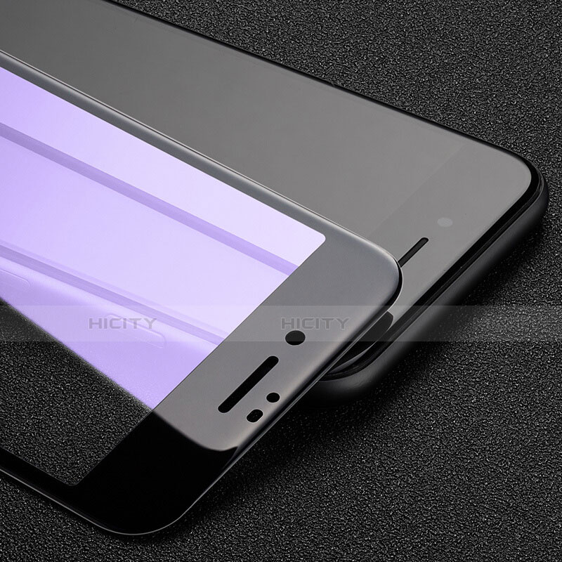 Schutzfolie Full Coverage Displayschutzfolie Panzerfolie Skins zum Aufkleben Gehärtetes Glas Glasfolie F11 für Apple iPhone SE (2020) Schwarz