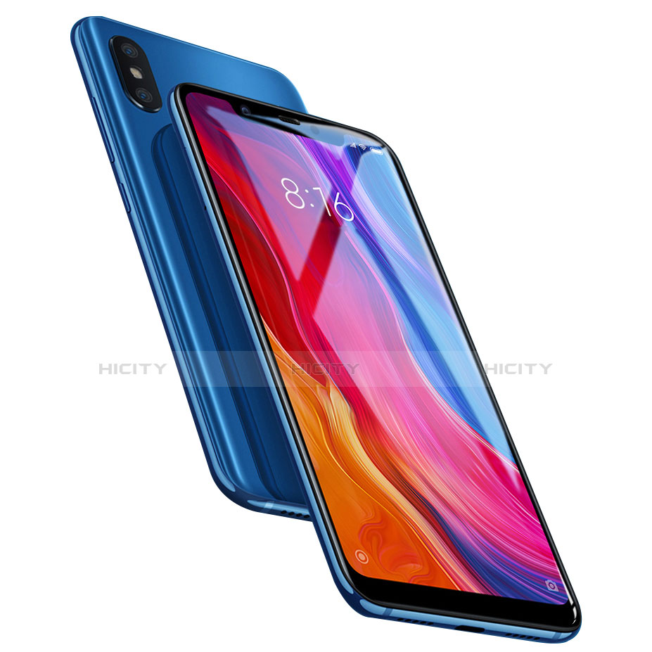 Schutzfolie Full Coverage Displayschutzfolie Panzerfolie Skins zum Aufkleben Gehärtetes Glas Glasfolie F11 für Xiaomi Mi 8 Schwarz