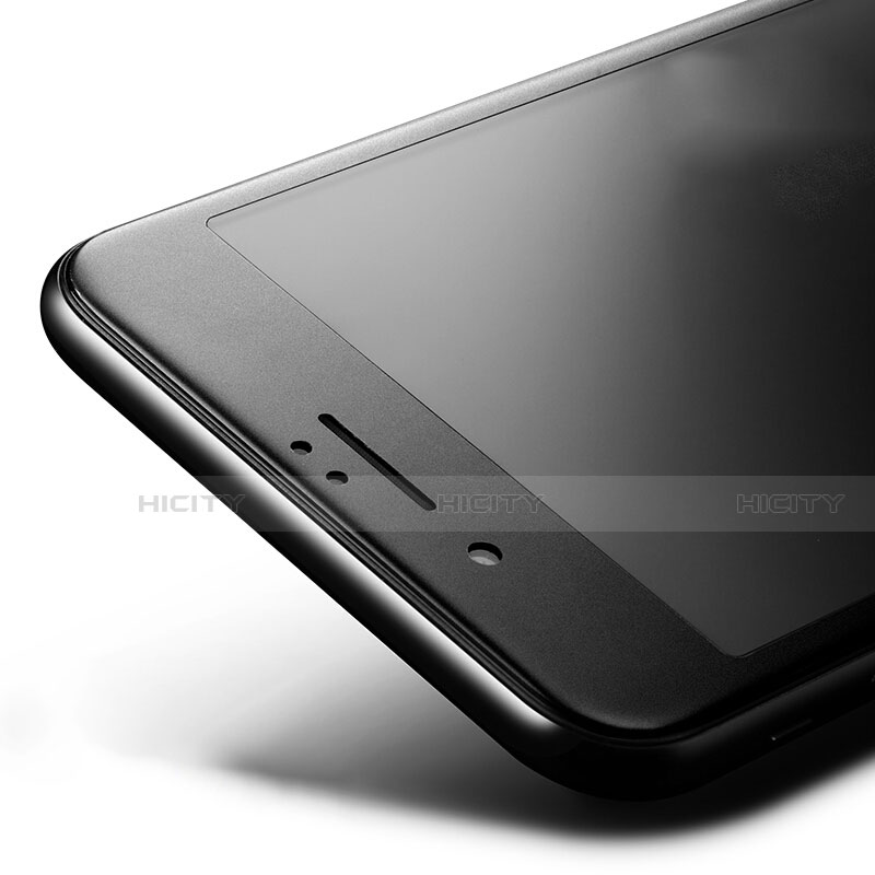 Schutzfolie Full Coverage Displayschutzfolie Panzerfolie Skins zum Aufkleben Gehärtetes Glas Glasfolie F12 für Apple iPhone SE (2020) Schwarz Plus