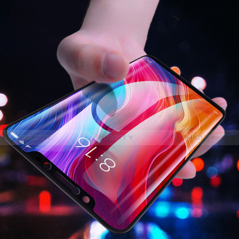 Schutzfolie Full Coverage Displayschutzfolie Panzerfolie Skins zum Aufkleben Gehärtetes Glas Glasfolie F14 für Xiaomi Mi 8 Schwarz