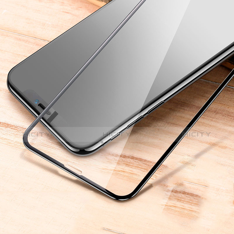 Schutzfolie Full Coverage Displayschutzfolie Panzerfolie Skins zum Aufkleben Gehärtetes Glas Glasfolie F24 für Apple iPhone Xs Schwarz groß