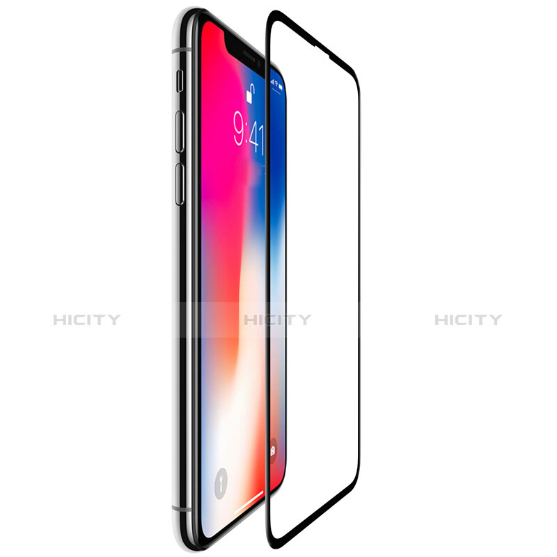 Schutzfolie Full Coverage Displayschutzfolie Panzerfolie Skins zum Aufkleben Gehärtetes Glas Glasfolie für Apple iPhone XR Schwarz