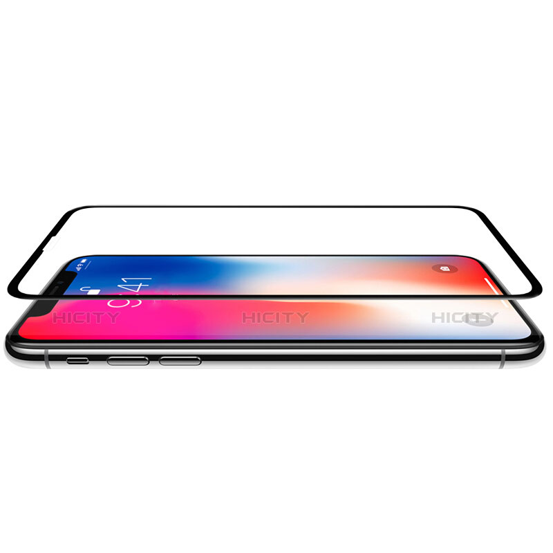 Schutzfolie Full Coverage Displayschutzfolie Panzerfolie Skins zum Aufkleben Gehärtetes Glas Glasfolie für Apple iPhone XR Schwarz