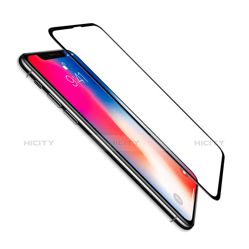 Schutzfolie Full Coverage Displayschutzfolie Panzerfolie Skins zum Aufkleben Gehärtetes Glas Glasfolie für Apple iPhone XR Schwarz