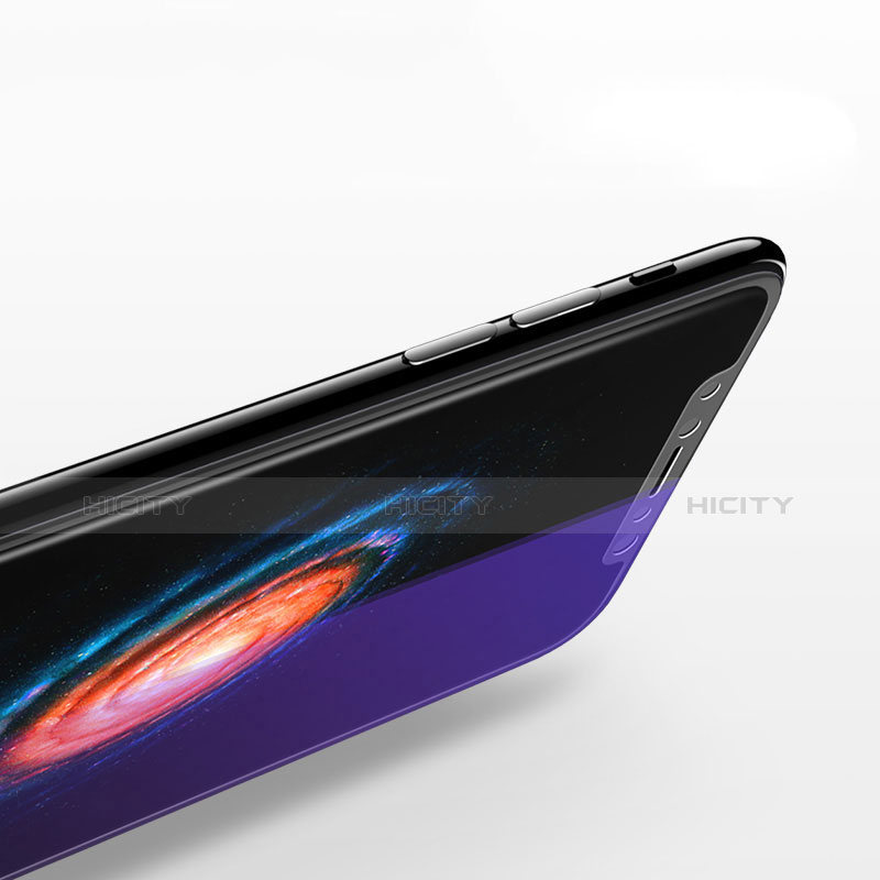 Schutzfolie Full Coverage Displayschutzfolie Panzerfolie Skins zum Aufkleben Gehärtetes Glas Glasfolie für Apple iPhone Xs Schwarz