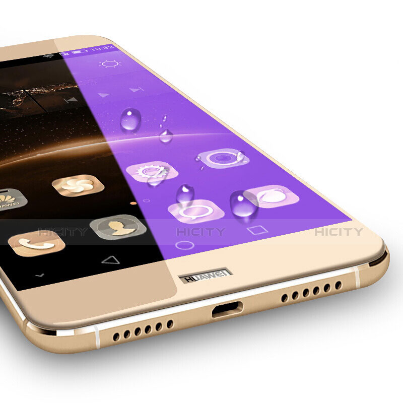 Schutzfolie Full Coverage Displayschutzfolie Panzerfolie Skins zum Aufkleben Gehärtetes Glas Glasfolie für Huawei G7 Plus Gold