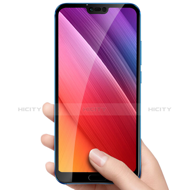 Schutzfolie Full Coverage Displayschutzfolie Panzerfolie Skins zum Aufkleben Gehärtetes Glas Glasfolie für Huawei Honor 10 Schwarz