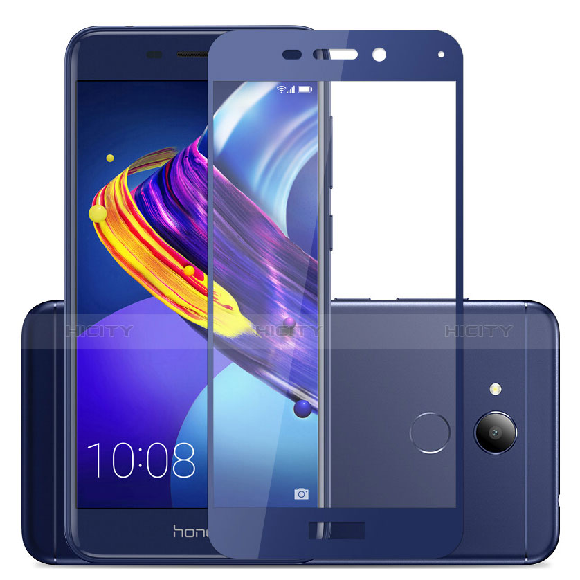 Schutzfolie Full Coverage Displayschutzfolie Panzerfolie Skins zum Aufkleben Gehärtetes Glas Glasfolie für Huawei Honor 6C Pro Blau