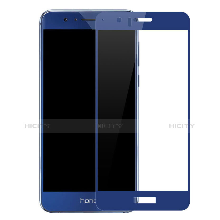 Schutzfolie Full Coverage Displayschutzfolie Panzerfolie Skins zum Aufkleben Gehärtetes Glas Glasfolie für Huawei Honor 8 Blau