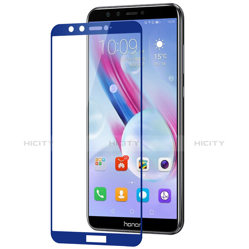 Schutzfolie Full Coverage Displayschutzfolie Panzerfolie Skins zum Aufkleben Gehärtetes Glas Glasfolie für Huawei Honor 9 Lite Blau