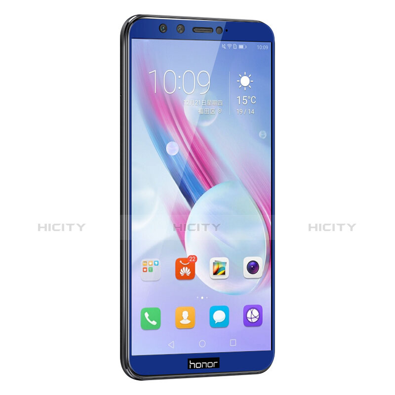 Schutzfolie Full Coverage Displayschutzfolie Panzerfolie Skins zum Aufkleben Gehärtetes Glas Glasfolie für Huawei Honor 9 Lite Blau