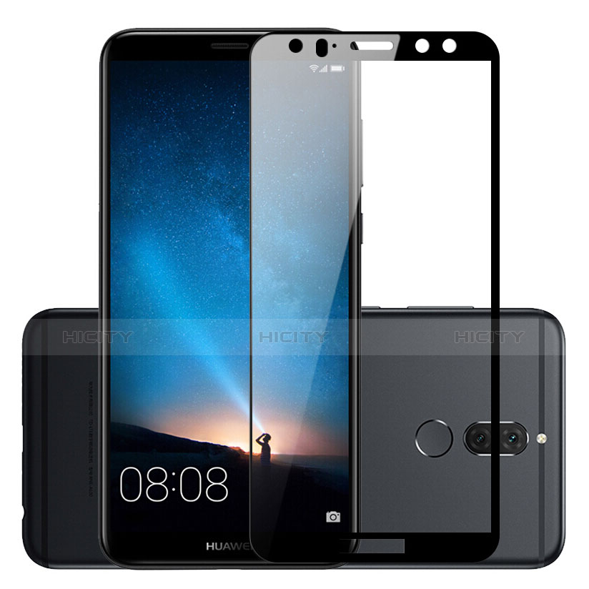 Schutzfolie Full Coverage Displayschutzfolie Panzerfolie Skins zum Aufkleben Gehärtetes Glas Glasfolie für Huawei Maimang 6 Schwarz Plus