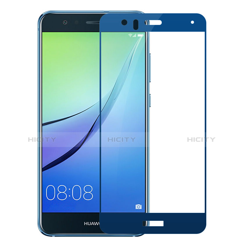 Schutzfolie Full Coverage Displayschutzfolie Panzerfolie Skins zum Aufkleben Gehärtetes Glas Glasfolie für Huawei P10 Lite Blau