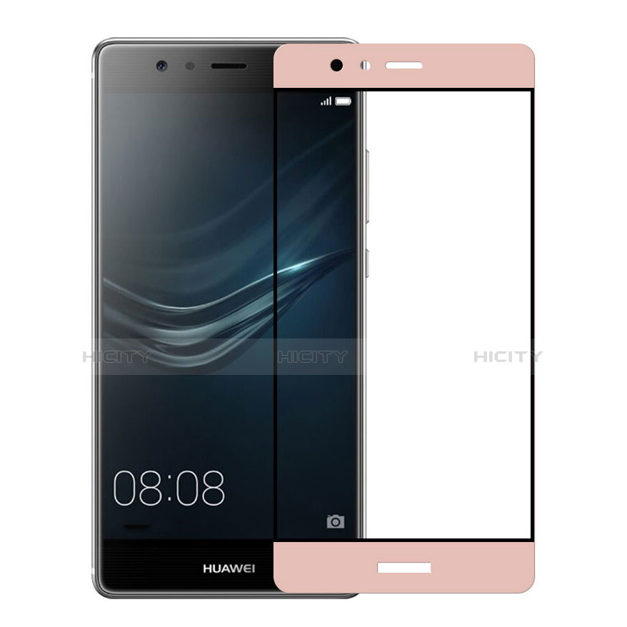 Schutzfolie Full Coverage Displayschutzfolie Panzerfolie Skins zum Aufkleben Gehärtetes Glas Glasfolie für Huawei P9 Plus Rosa Plus