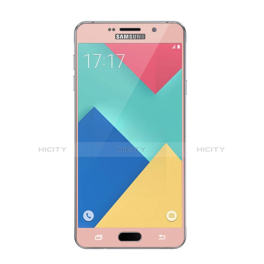 Schutzfolie Full Coverage Displayschutzfolie Panzerfolie Skins zum Aufkleben Gehärtetes Glas Glasfolie für Samsung Galaxy A7 (2016) A7100 Rosegold