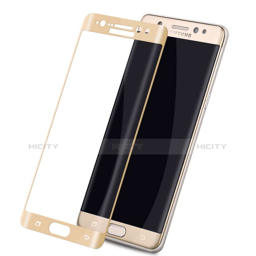 Schutzfolie Full Coverage Displayschutzfolie Panzerfolie Skins zum Aufkleben Gehärtetes Glas Glasfolie für Samsung Galaxy Note 7 Gold