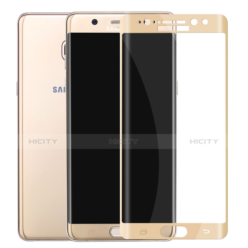 Schutzfolie Full Coverage Displayschutzfolie Panzerfolie Skins zum Aufkleben Gehärtetes Glas Glasfolie für Samsung Galaxy Note 7 Gold