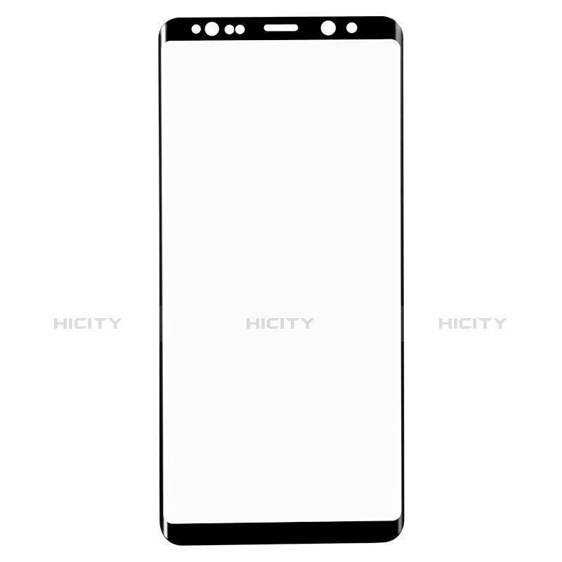 Schutzfolie Full Coverage Displayschutzfolie Panzerfolie Skins zum Aufkleben Gehärtetes Glas Glasfolie für Samsung Galaxy Note 8 Duos N950F Schwarz