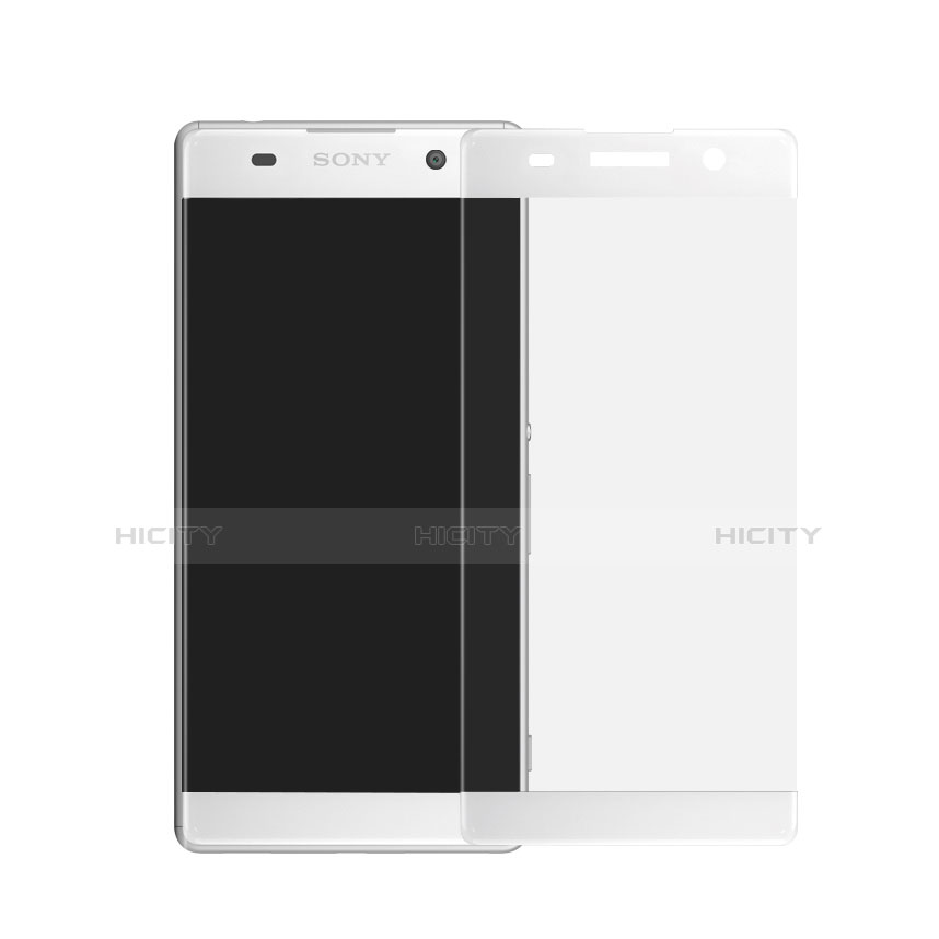 Schutzfolie Full Coverage Displayschutzfolie Panzerfolie Skins zum Aufkleben Gehärtetes Glas Glasfolie für Sony Xperia XA F3111 (2016) Weiß