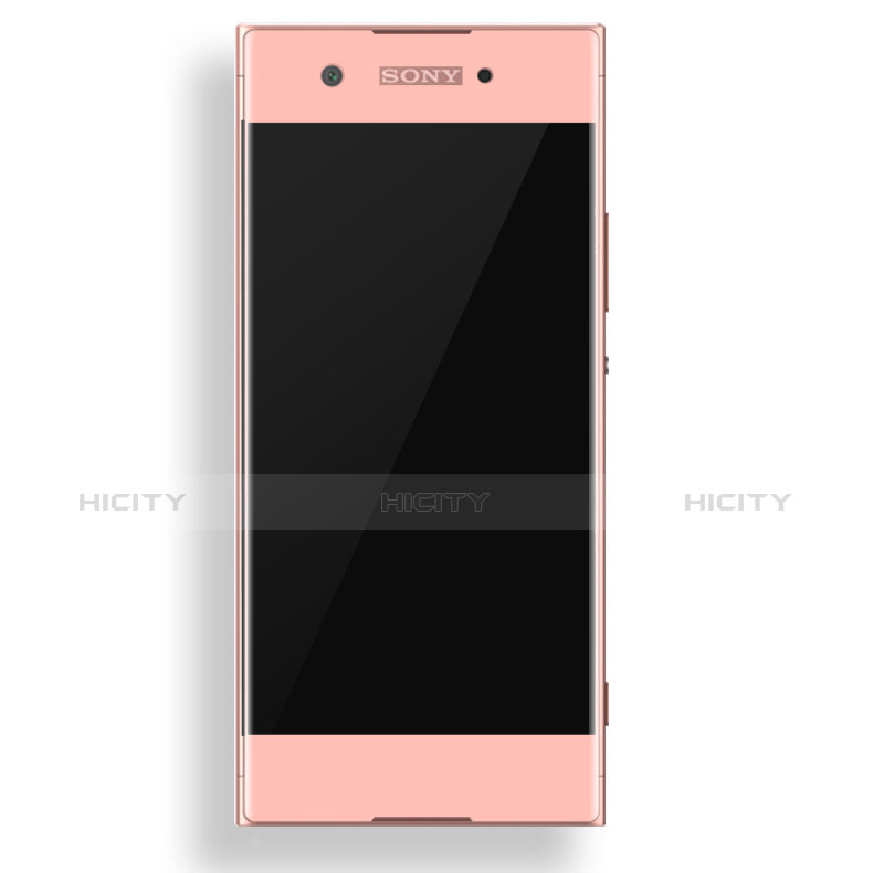 Schutzfolie Full Coverage Displayschutzfolie Panzerfolie Skins zum Aufkleben Gehärtetes Glas Glasfolie für Sony Xperia XA1 Rosegold