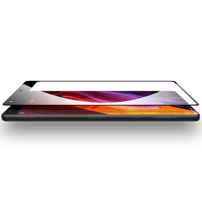 Schutzfolie Full Coverage Displayschutzfolie Panzerfolie Skins zum Aufkleben Gehärtetes Glas Glasfolie für Xiaomi Mi Mix Schwarz