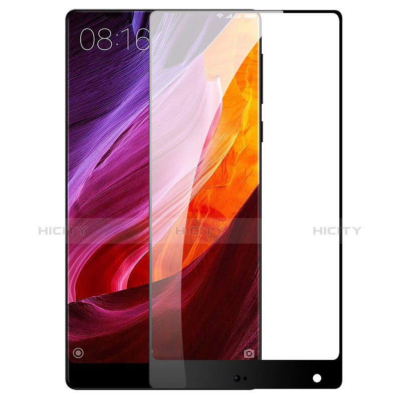 Schutzfolie Full Coverage Displayschutzfolie Panzerfolie Skins zum Aufkleben Gehärtetes Glas Glasfolie für Xiaomi Mi Mix Schwarz