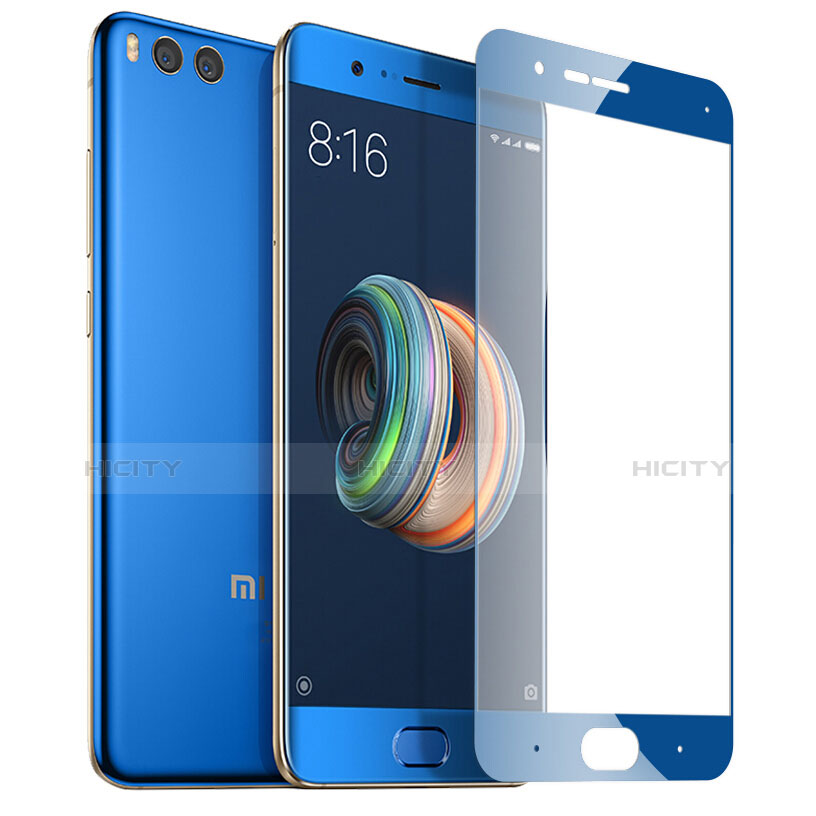 Schutzfolie Full Coverage Displayschutzfolie Panzerfolie Skins zum Aufkleben Gehärtetes Glas Glasfolie für Xiaomi Mi Note 3 Blau Plus