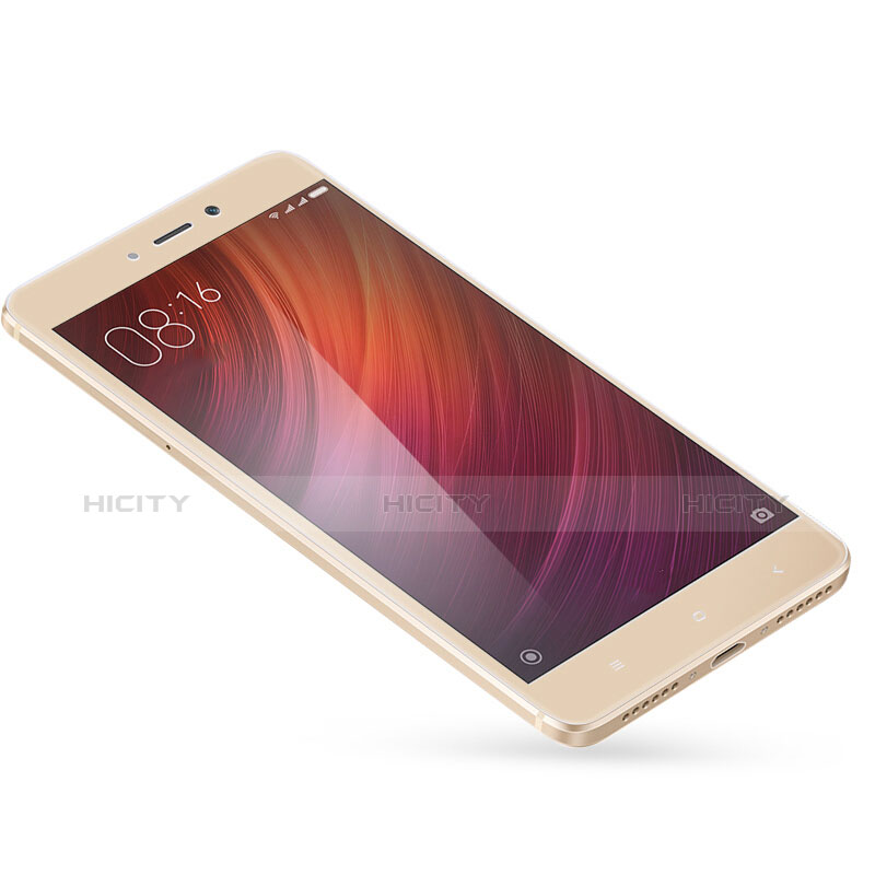 Schutzfolie Full Coverage Displayschutzfolie Panzerfolie Skins zum Aufkleben Gehärtetes Glas Glasfolie für Xiaomi Redmi Note 4X Gold