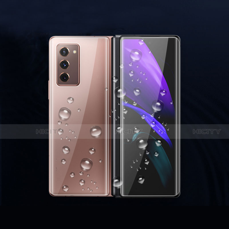 Schutzfolie Schutz Folie Rückseite Skins zum Aufkleben Panzerglas B02 für Samsung Galaxy Z Fold2 5G Klar