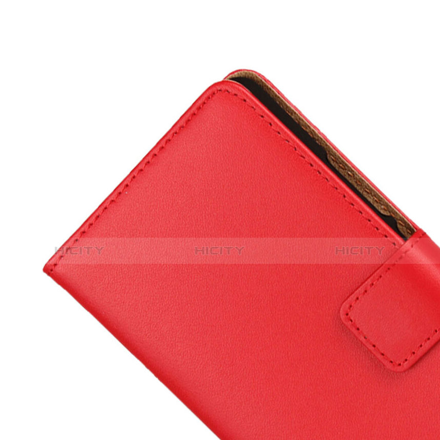 Schutzhülle Flip Tasche Leder für Huawei G9 Lite Rot Plus